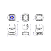 Silver Star SS9662XLEM NEPTUNE300 WBS Вращающаяся голова WASH, 7х40 Вт., IP 65