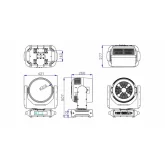Silver Star SS9681XCAM NW8-XT Вращающаяся голова Wash, 19x50 Вт., RGBAW, IP66