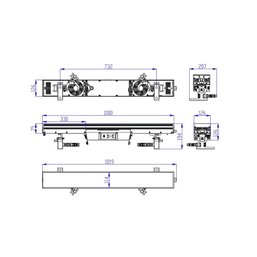 Silver Star TS3 Светодиодная панель LED BAR, 576x1,5 Вт. RGB + 288x0,5 Вт. CW + 288x0,5 Вт. WW, IP66