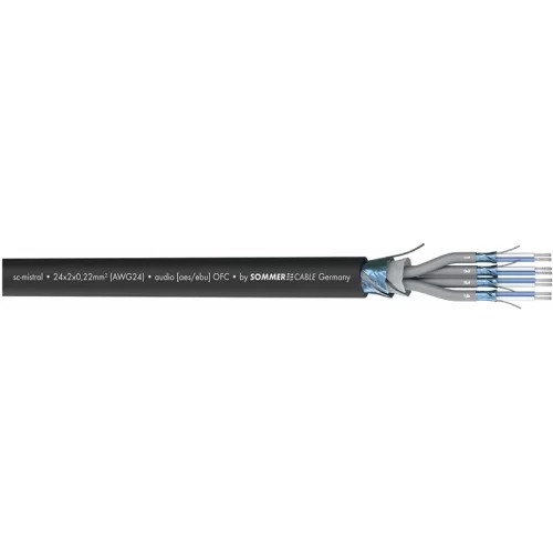 Sommer Cable SC-MISTRAL MCF08 FRNC (100-0101-08F) Многоканальный симметричный аудиокабель (мультикор), 8х2х0.22 мм2