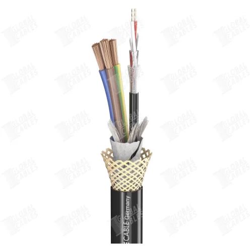 Sommer Cable SC-AQUA MARINEX POWER+DMX BLK ARAMID (500-0251AQ) Кабель комбинированный водонепроницаемый, 2x0,14мм2+3x1,5мм2