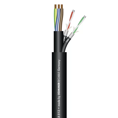 Sommer Cable SC-MONOLITH POWER DMX 2 HV (500-0281-2) Комбинированный кабель AES/EBU, DMX, 3х2,5+2х0,25