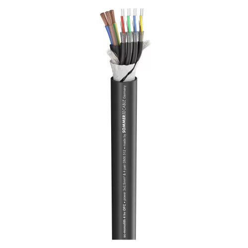Sommer Cable SC-MONOLITH POWER DMX 4 HV (500-0281-4) Комбинированный кабель AES/EBU, DMX, 3х2,5+4х0,25