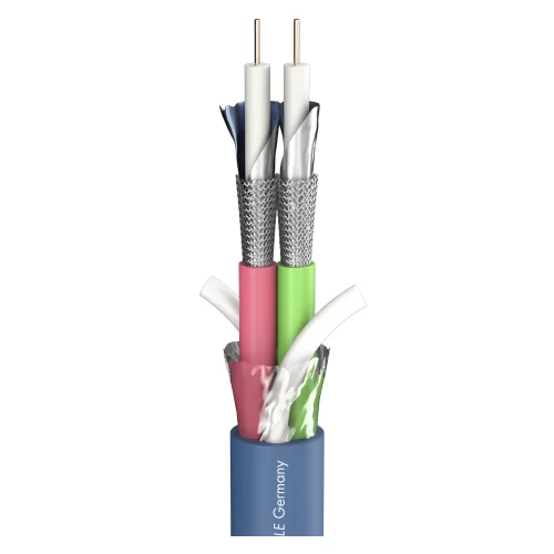 Sommer Cable SC-VECTOR (RCB) 0.8/3.7 (600-0162-02) Двухканальный высокоскоростной видеокабель (видеомультикор), 2х1х0,50