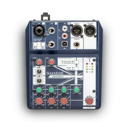 Soundcraft Notepad-5 5-канальный аналоговый микшер