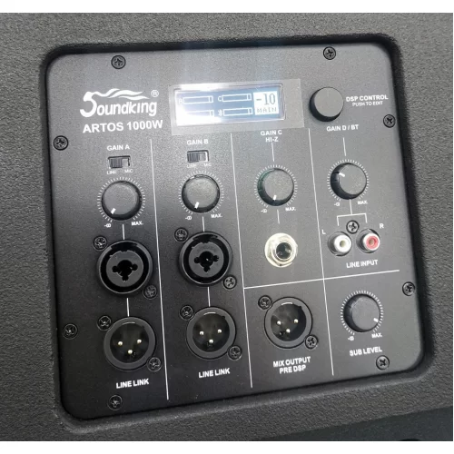 Soundking ARTOS-1000WR Активная АС, 600 Вт., 10"+6х3"