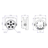 Stage4 FASHION PAR 6x10F Прожектор LED PAR, 6x10 Вт., RGBW