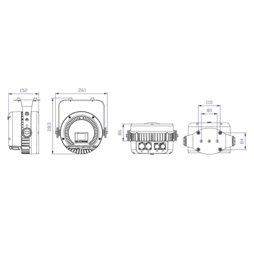 Stage4 REPAR 18x10FAU IP Прожектор LED PAR, 18x10 Вт., RGBWAUV, IP65