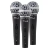 Stagg SDM50-3 Комплект из 3-х динамических микрофонов