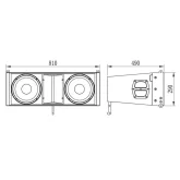 Studiomaster V10A Активный элемент ЛМ, 1150 Вт, 2х10"+2x1,35"