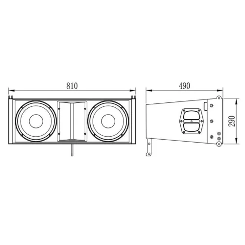 Studiomaster V10A Активный элемент ЛМ, 1150 Вт, 2х10"+2x1,35"
