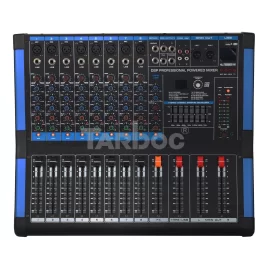 Tarboc MG-TC8D 8-канальный активный микшер, 2х350 Вт., FX, MP3, Bluetooth