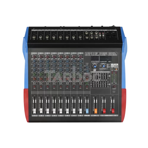 Tarboc MG-XM8D 8-канальный активный микшер, 2х350 Вт., FX, MP3, Bluetooth