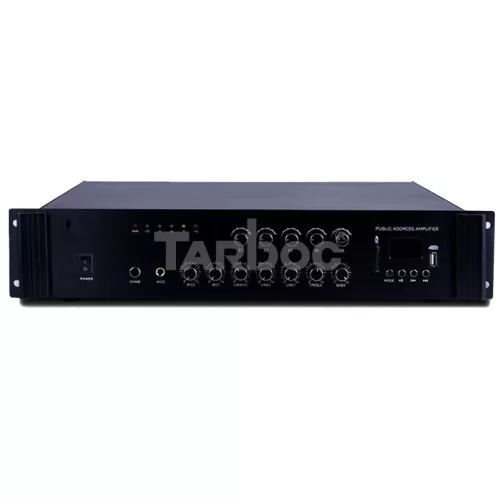 Tarboc VCM-1500L Трансляционный микшер-усилитель, 1500 Вт., MP3, FM, Bluetooth, 8 зон