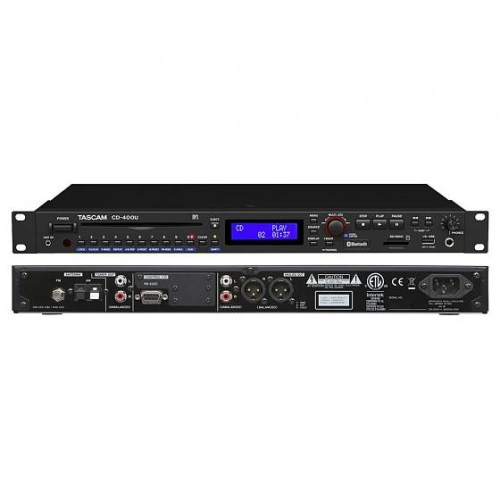 Tascam CD-400U Медиаплеер CD/SD/USB, FM тюнер, Bluetooth