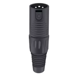 TaverLab D1039M-Black Кабельный разъём XLR, 3-пин, "папа"