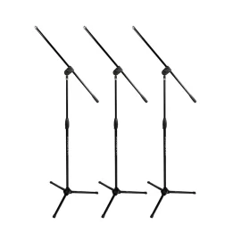 Ultimate Support MC-40B PRO 3-pack Комплект стоек микрофонных журавль на треноге, 3 штуки, цвет чёрный
