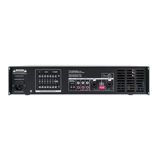 ВЕКТОР ТУ-6480МД (V2) Трансляционный микшер-усилитель, 480 Вт., 6 зон, MP3, FM, Bluetooth