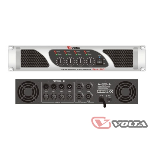 Volta PA-4.300 Усилитель мощности, 4х300 Вт., 4 Ом