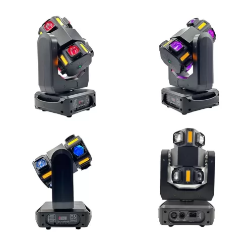 XLine Light LED Wind Fire Вращающийся световой эффект, 8х10 Вт. RGBW, стробоскоп, лазер