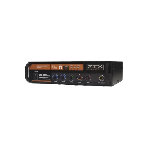 ZTX audio USB-50W Трансляционный микшер-усилитель, 50 Вт., MP3, Bluetooth