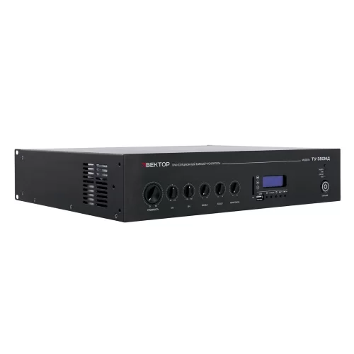 ВЕКТОР ТУ-350МД (V2) Трансляционный микшер-усилитель, 350 Вт., MP3, FM, Bluetooth