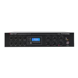 ВЕКТОР ТУ-6120МД Трансляционный микшер-усилитель, 120 Вт., MP3, FM, Bluetooth, 6 зон