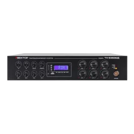 ВЕКТОР ТУ-6350МД Трансляционный микшер-усилитель, 350 Вт., MP3, FM, Bluetooth, 6 зон