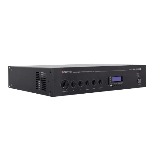 ВЕКТОР ТУ-650МД (V2) Трансляционный микшер-усилитель, 650 Вт., MP3, FM, Bluetooth