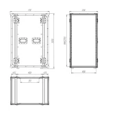 Имлайт RC9-480-22U Рэковый кейс 22U, глубина 480мм