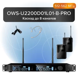 Октава OWS-U2200D01L01-B PRO Радиосистема с головным и петличным микрофонами