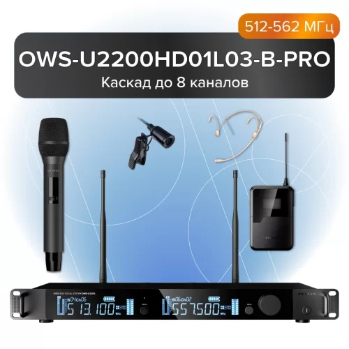 Октава OWS-U2200HD01L01-B PRO Радиосистема с поясным и ручным передатчиками