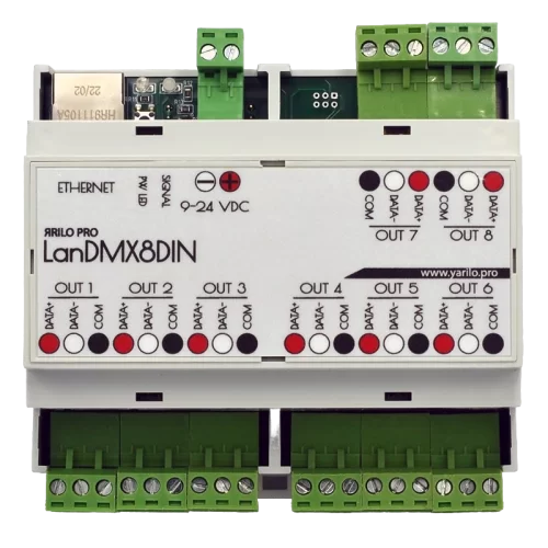 ЯRILO LanDMX8DIN Конвертер Art-Net - DMX