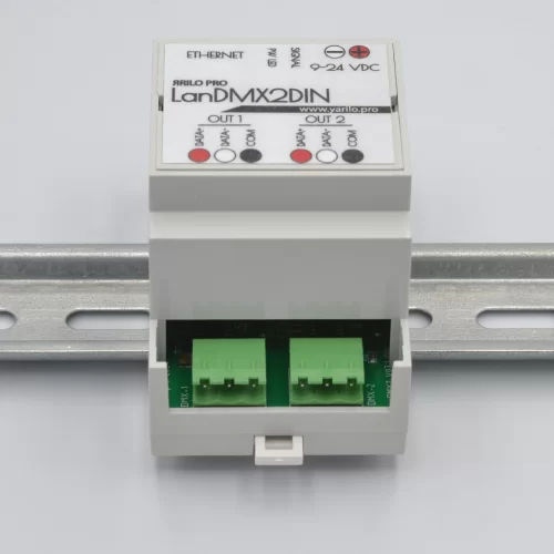 ЯRILO LANdmx2DIN 12V Конвертер Art-Net - DMX