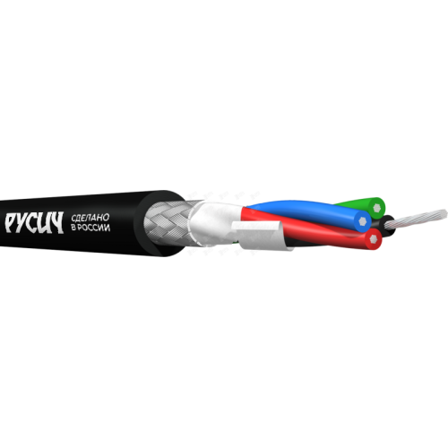 РУСИЧ МКП-4022П Кабель квадропольный микрофонный, 4х0,22мм2