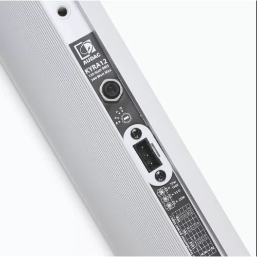 Audac KYRA12/OW Звуковая колонна, 120 Вт.- 12 Ом; 40/20/10 Вт.- 100В, 12х2", IP55