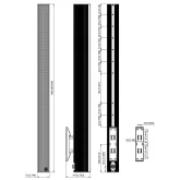 Audac KYRA12/OW Звуковая колонна, 120 Вт.- 12 Ом; 40/20/10 Вт.- 100В, 12х2", IP55