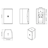 Audac VEXO108/W Пассивная АС, 200 Вт., 8"