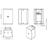 Audac VEXO110A/B Активная АС, 450 Вт., 10"