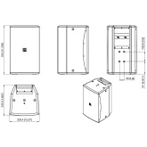 Audac VEXO110/B Пассивная АС, 300 Вт., 10"