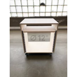 12inch 8U-350 с полками и колесами Настольная стойка, 8U
