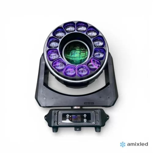 Amixled BiZone FX Вращающаяся голова Wash, Beam, 1х200 Вт., 12x40 Вт., RGBW, LED-кольцо