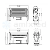 Amixled IP Strobe 1000 LITE Моторизованный LED-стробоскоп, 240х2 Вт. CW+WW, 768х0,5 Вт. RGB, IP65