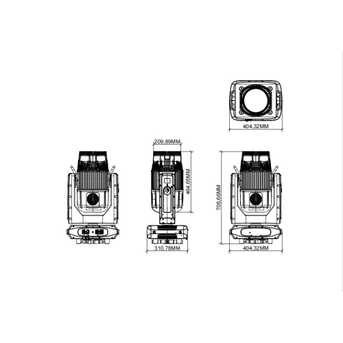 Amixled Laser Beam 260 IP65 CMY Вращающаяся голова Beam, 260 Вт., CMY, лампа, IP65