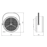 Amixled PATT RETRO MODEL-T Блиндер, 750 Вт., лампа, WW