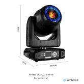 Amixled Spot 160W Вращающаяся голова Spot, 160 Вт., LED-кольцо, CW
