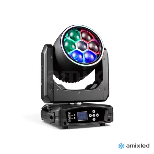 Amixled WASH BEYE 7x40-R Вращающаяся голова Wash, 7x40 Вт., RGBW, LED-кольцо