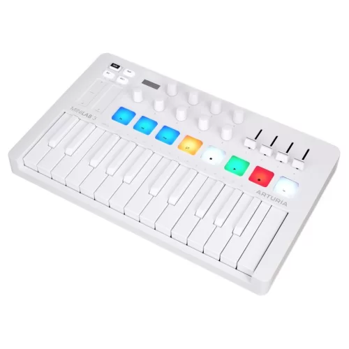 Arturia MiniLab 3 Alpine White MIDI-клавиатура, 25 клавиш