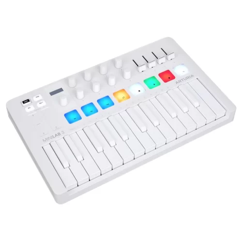 Arturia MiniLab 3 Alpine White MIDI-клавиатура, 25 клавиш