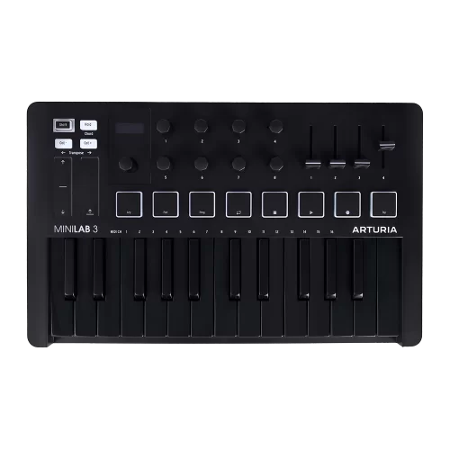 Arturia MiniLab 3 Deep Black MIDI-клавиатура, 25 клавиш